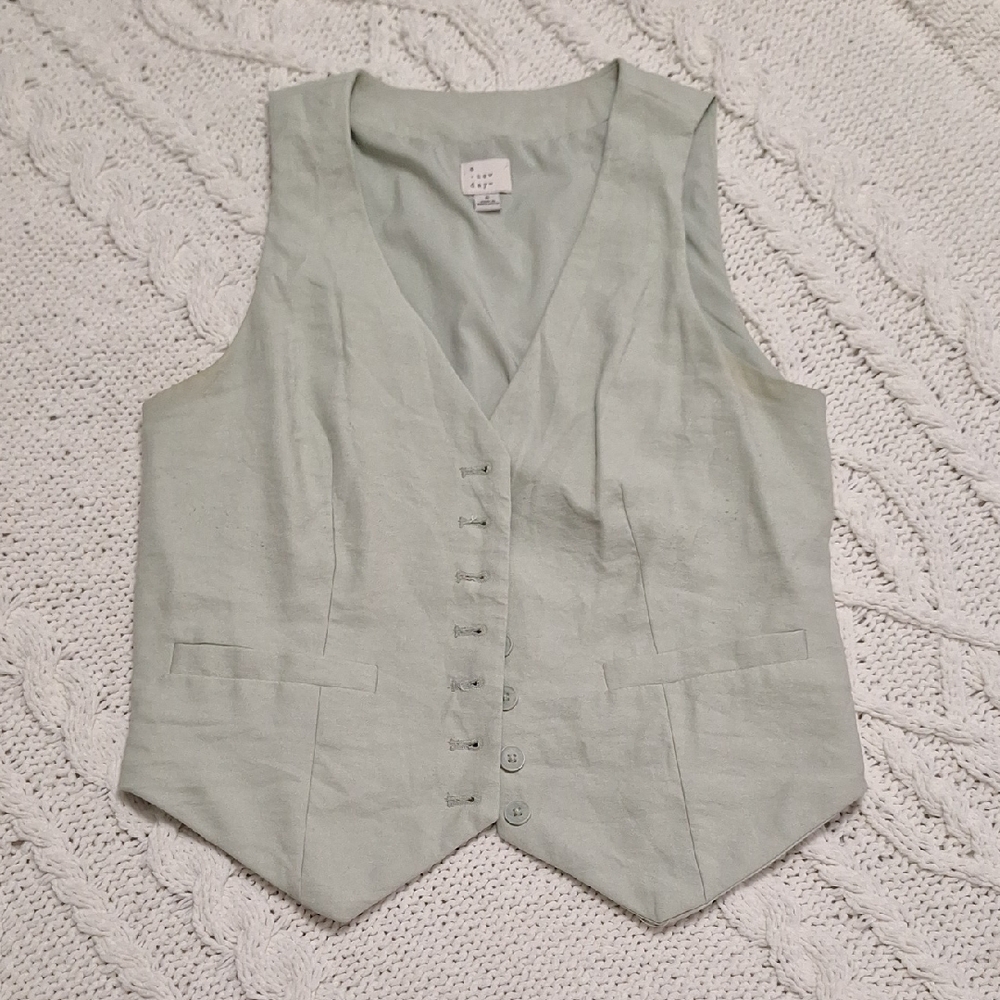 A New Day Light Green Vest